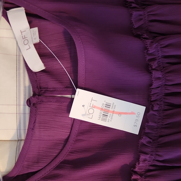 Loft purple dress - Picture 3 of 5